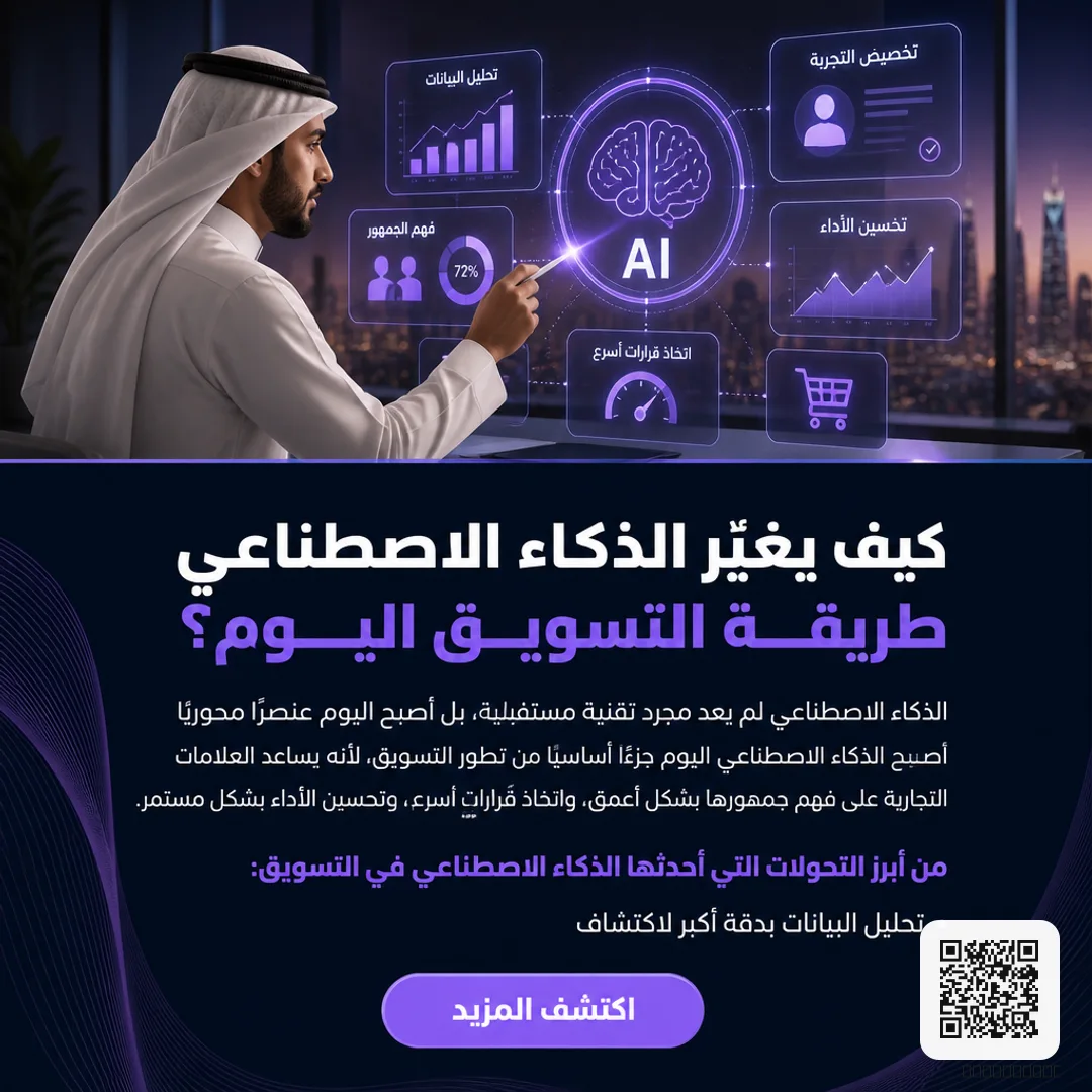 تصميم كيف يغيّر الذكاء الاصطناعي طريقة التسويق اليوم؟