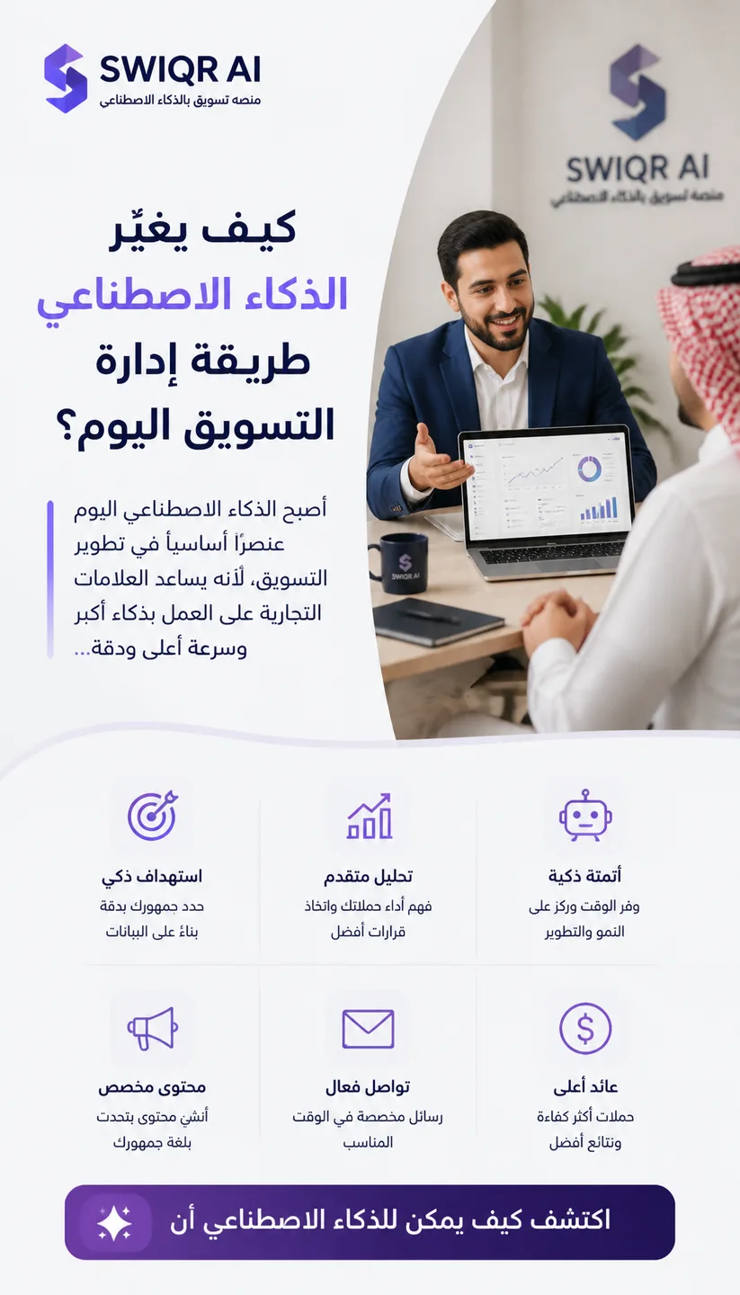 تصميم كيف يغيّر الذكاء الاصطناعي طريقة إدارة التسويق اليوم؟